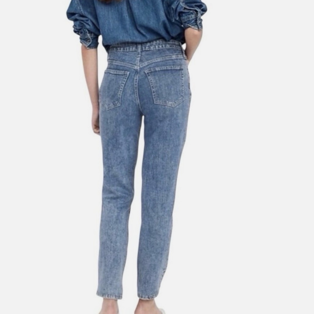 Old Navy High Waist OG Straight Rhinestone Embellished Ankle Jeans Size 12 P - Picture 2 of 9